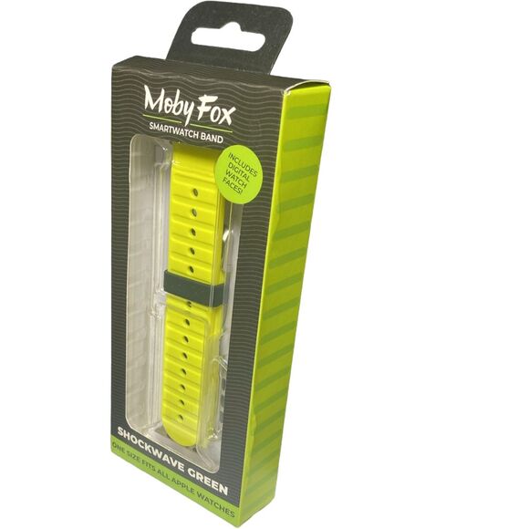 MobyFox Shockwave Green Active Band Strap for Apple Watch Samsung Sport Silicone - Picture 4 of 7